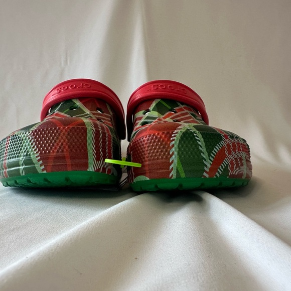 Crocs Baya Holiday Plaid Clogs Size 11 Men Christmas Red Green Comfort Sandals main image 6